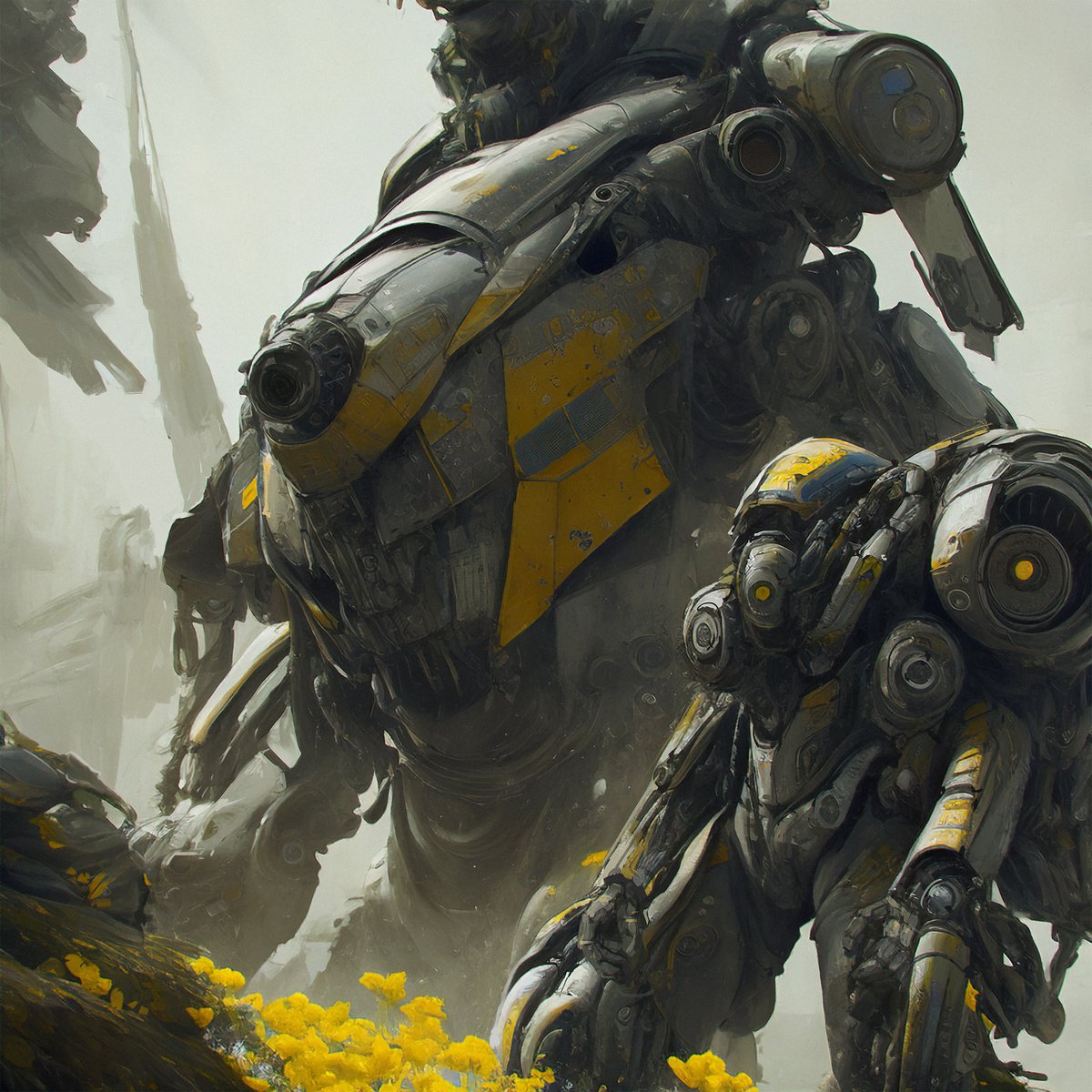 sainimatic's tweet image. Some #scifiart pieces using #stablediffusion with #controlnet, finished in Photoshop. Custom trained embeddings on my own photobash/concept art work and 3d models #AIIA #conceptart