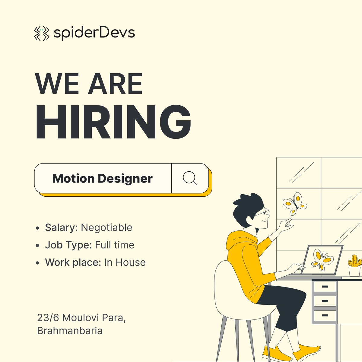 spider_themes's tweet image. Now hiring Motion Graphics Designer to join our team!
If you have a passion for bringing visuals to life, creating stunning animations, &amp;amp; have expertise in motion graphics software.
lnkd.in/g7udPf6q

#MotionGraphicsDesigner #JobOpening #WordPress #JoinOurTeam #spiderthemes