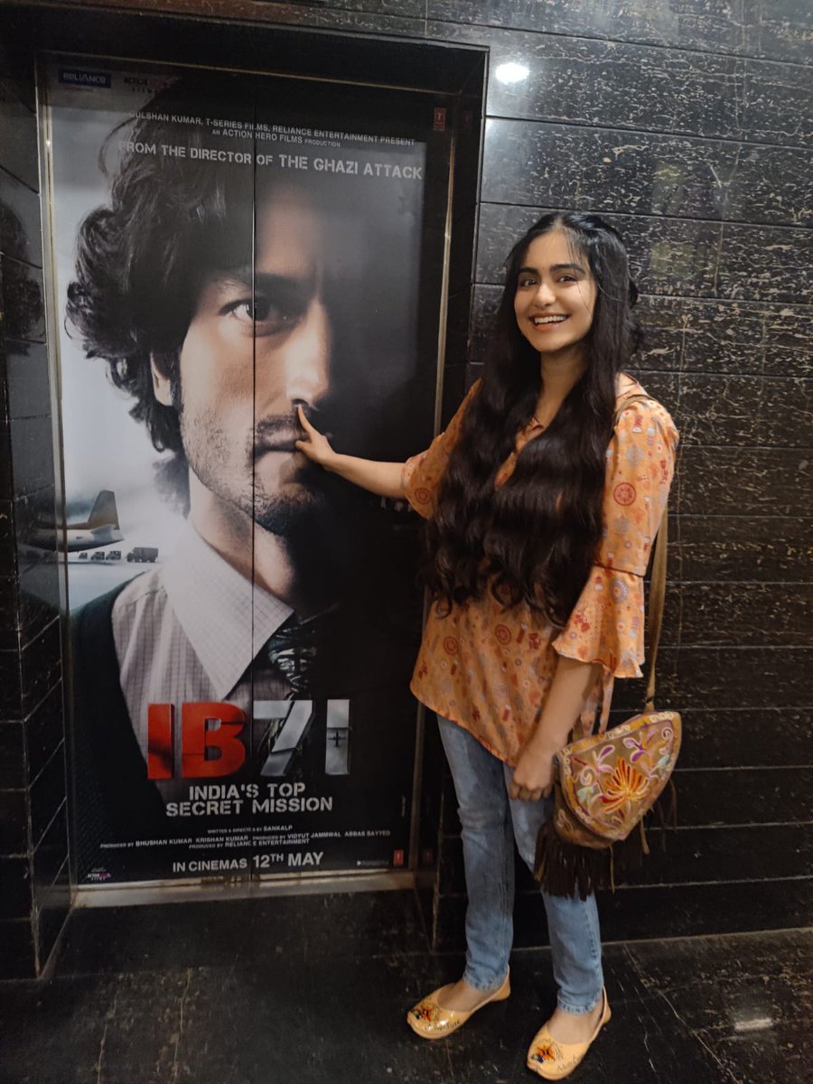 Most gorgeous jawline,universe ka sabse accomplished martial artist, my therapist and 11 pm best friend  ka movie #IB71 is out on @DisneyPlusHS  !Those who didn't catch in in theatres watch now!And those who did,watch again! @VidyutJammwal and the Jammwalions congratulations ❤️🔥