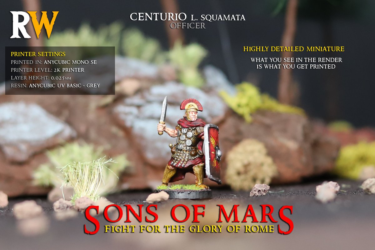 ResinWarfare's tweet photo. A Centurio to command your legionaries from the battleline:
https://t.co/f85DGLW3oD

#Wargaming #resinwarfare #sonsofmars #WarhammerArt #3dprinting #PaintingWarhammer #paintingminiatures https://t.co/1fhXEsdKdo
