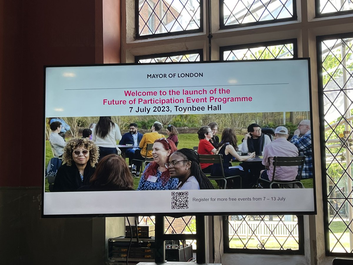 littleife1's tweet photo. It was lovely to attend the Greater London Authority ‘Future of Participation: How do we need to be to do participation well? event, at @ToynbeeHall
#communities #collaboration #codesign #participation #citzens #power #socialjustice #wellbeing https://t.co/JmX3vka7mX