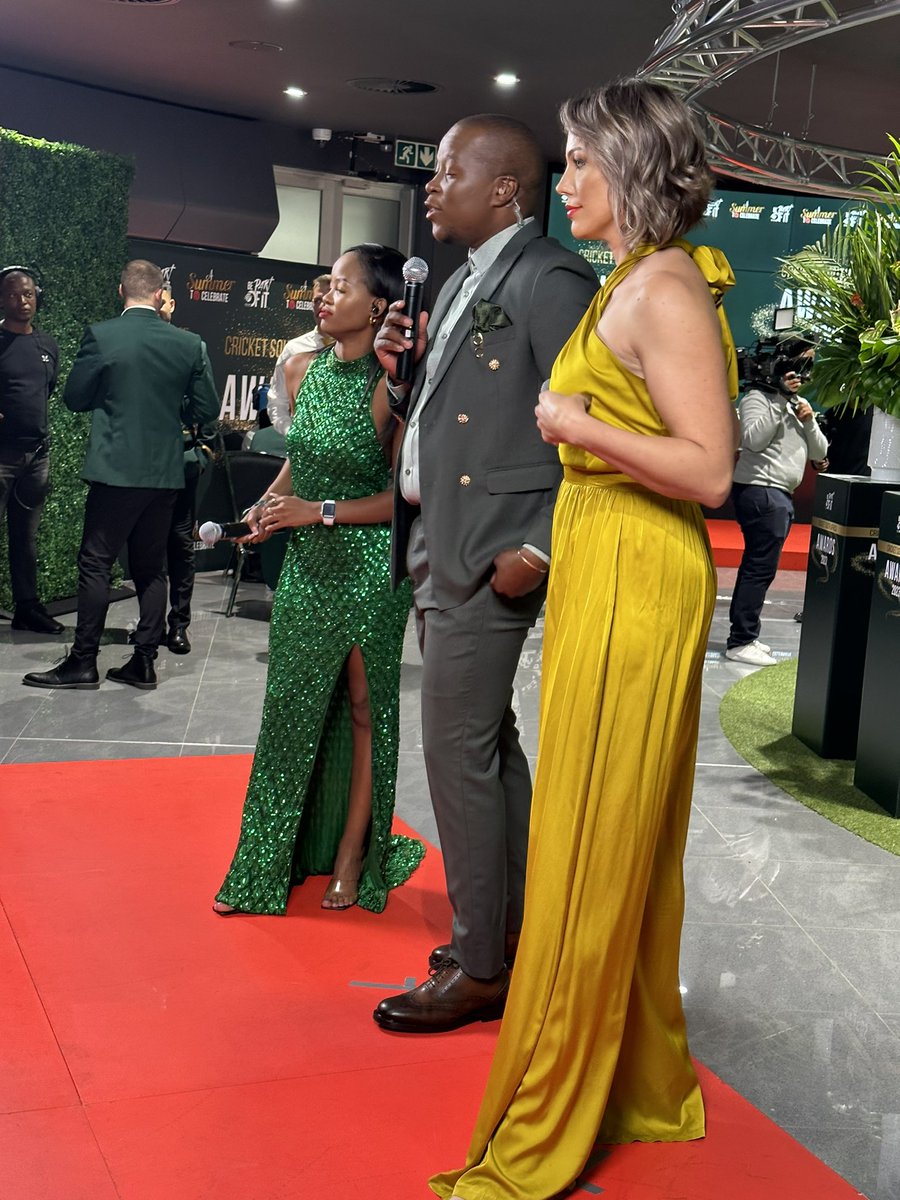 Nicole Capper (@_nicolecapper) on Twitter photo Props to co-hosts <a href="/LesegoPooe/">Lesego Pooe</a> & <a href="/psixaba/">Philasande Sixaba</a> 🏏 red carpet dream team. <a href="/ProteasMenCSA/">Proteas Men</a> <a href="/ProteasWomenCSA/">Proteas Women</a> #CSAAwards2023 Props to co-hosts <a href="/LesegoPooe/">Lesego Pooe</a> & <a href="/psixaba/">Philasande Sixaba</a> 🏏 red carpet dream team. <a href="/ProteasMenCSA/">Proteas Men</a> <a href="/ProteasWomenCSA/">Proteas Women</a> #CSAAwards2023