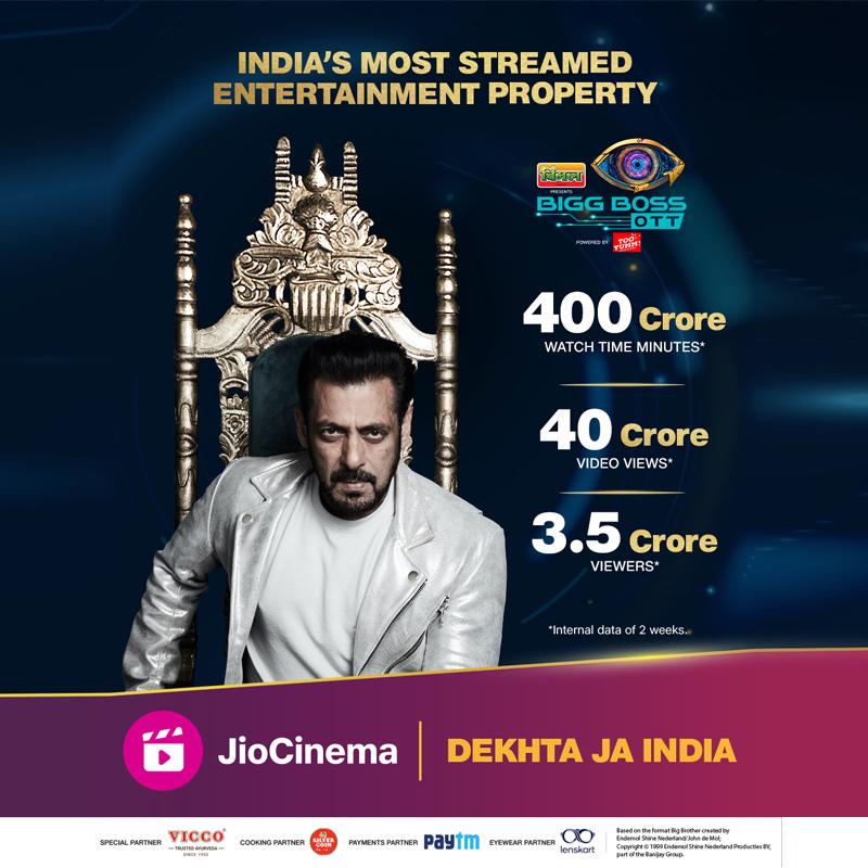 #BiggBossOTT2 hits it out of the park! @beingsalmankhan #BiggBossOTT2onJioCinema #JioCinema @JioCinema