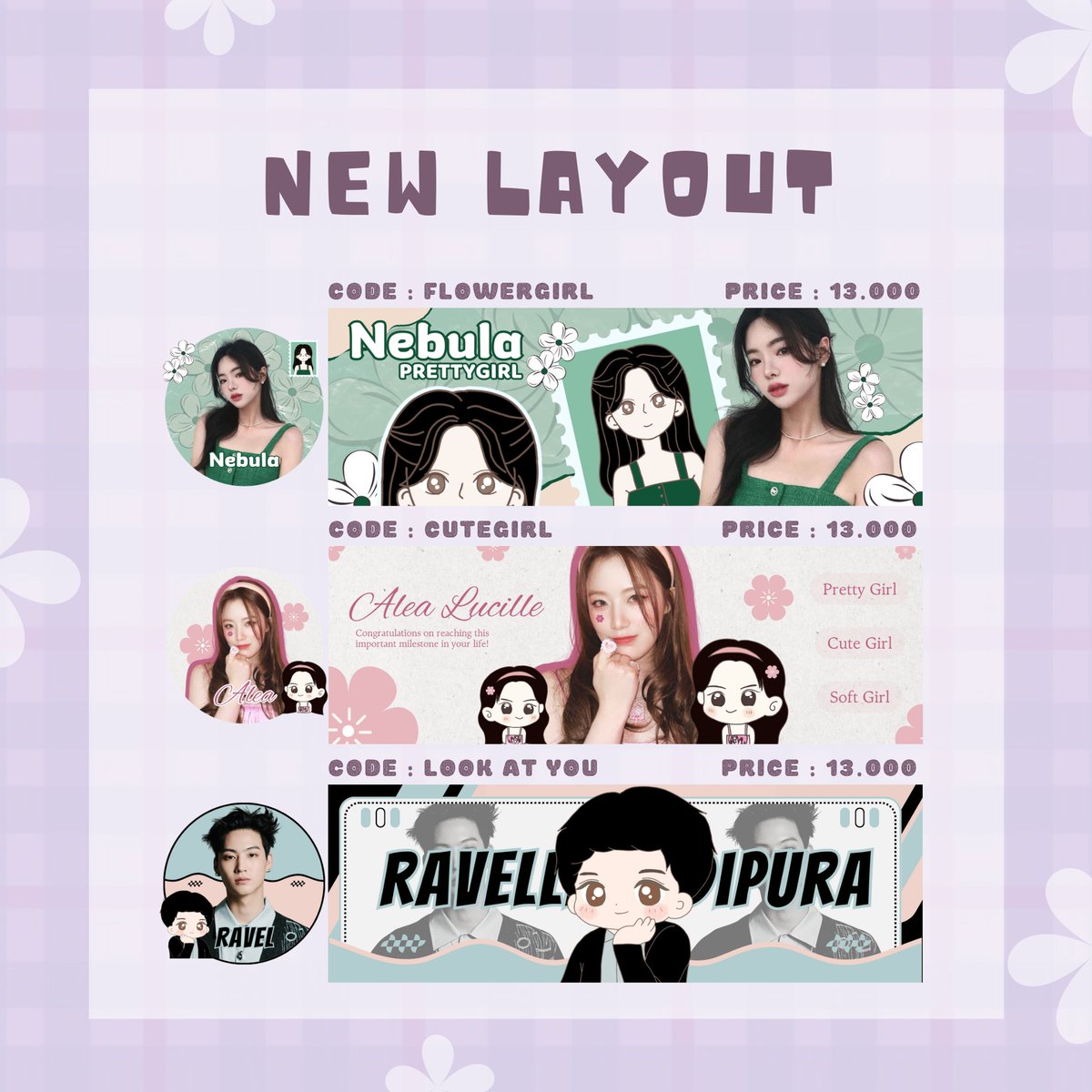 miawungie's tweet photo. ⠀
               GIVEAWAY [ HELP RT ]

Hi vio ngeluarin katalog baru, yuk ikutan giveaway nya 😉🩷

Syarat :
- Follow @theviolatte
- Retweet tweet ini &amp; tag teman kalian minimal 3org
- Retweet tweet dibawah mau layout yang mana

#zonaba #zonauang #zonajajan https://t.co/3go0CAGLzj