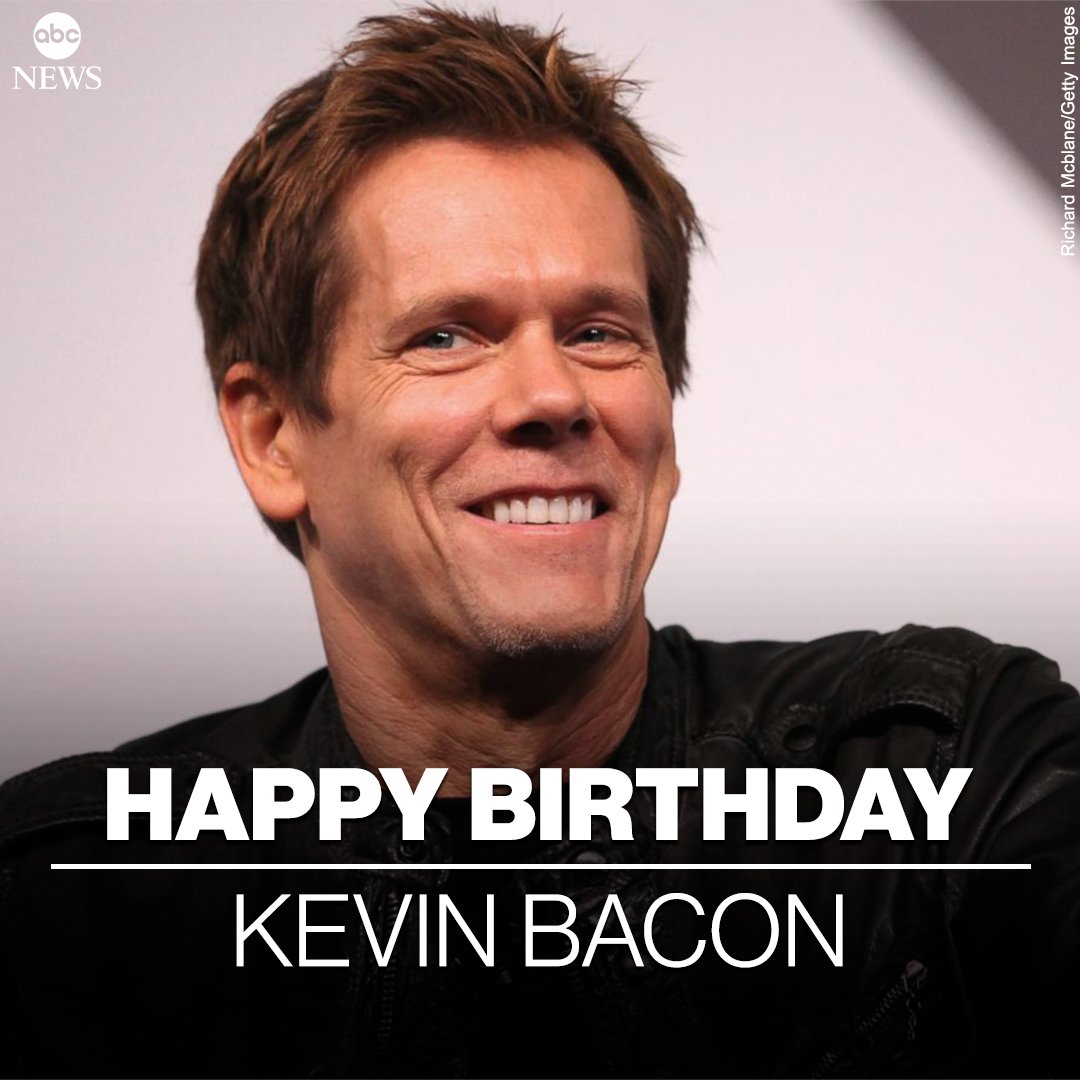 HAPPY BIRTHDAY: Actor Kevin Bacon is 65 today.  