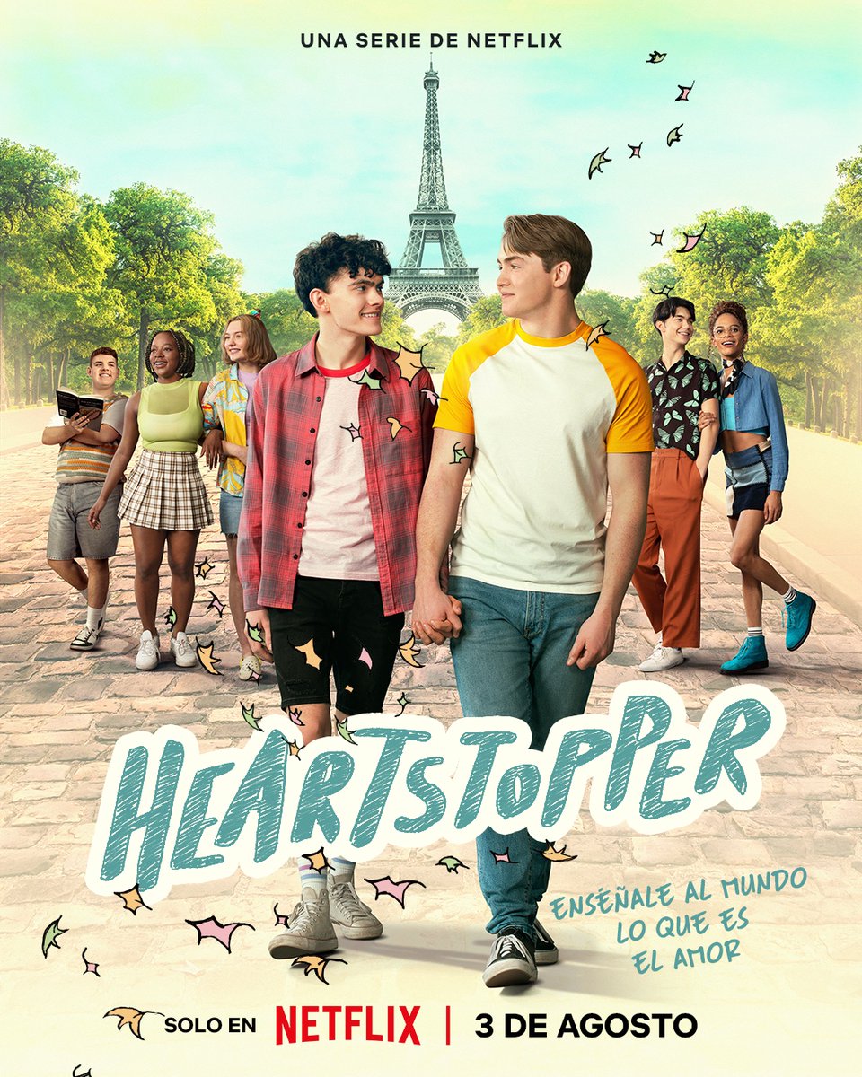 NetflixES's tweet image. ¿Quién para vivir un amor de verano en París? #Heartstopper vuelve el 3 de agosto.