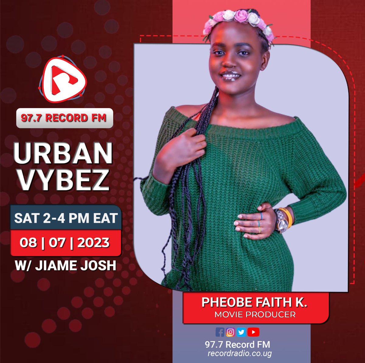 RecordFm977's tweet photo. Coming through on the #UrbanVybez with @jiamejosh is Faith, a Movie Producer as she talks about her forthcoming movie premiere for #BridgeHigh the Movie.
Listen/Watch Online: https://t.co/vyWMC9529G https://t.co/ESToZFX8oC