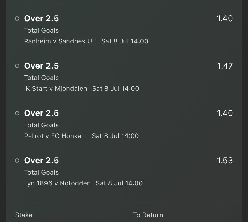Goals Galore on Twitter "2pm Acca 📍O2.5 📈 4.43 odds 🌍 Norway 🇳🇴 & Finland 🇫🇮 https//t.co