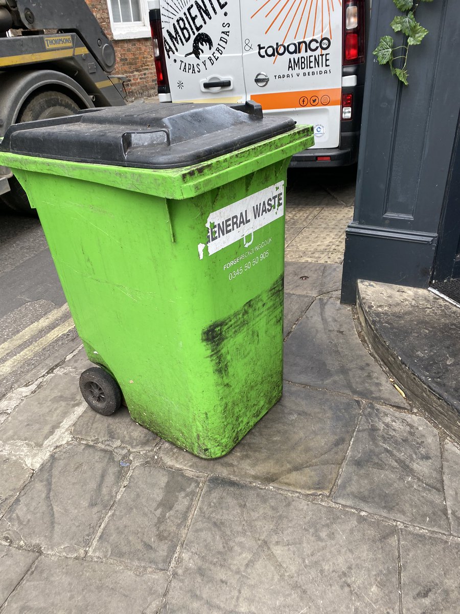 @yorkwalls @jenbooth15 Standard fare across the city - this the now almost permanent welcome to Tower Gardens -also for hours many days disabled crossings impeded @ambientetapas at Monk Bar (don’t food hygiene count the state of bins for food hygiene ratings) @rachel_melly_ @CityofYork @anthonysclarke