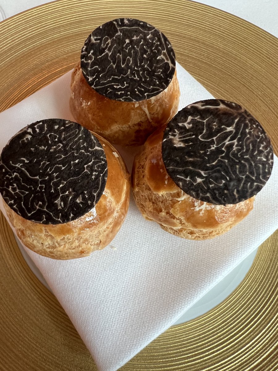 Truffle gougeres at The Ritz.