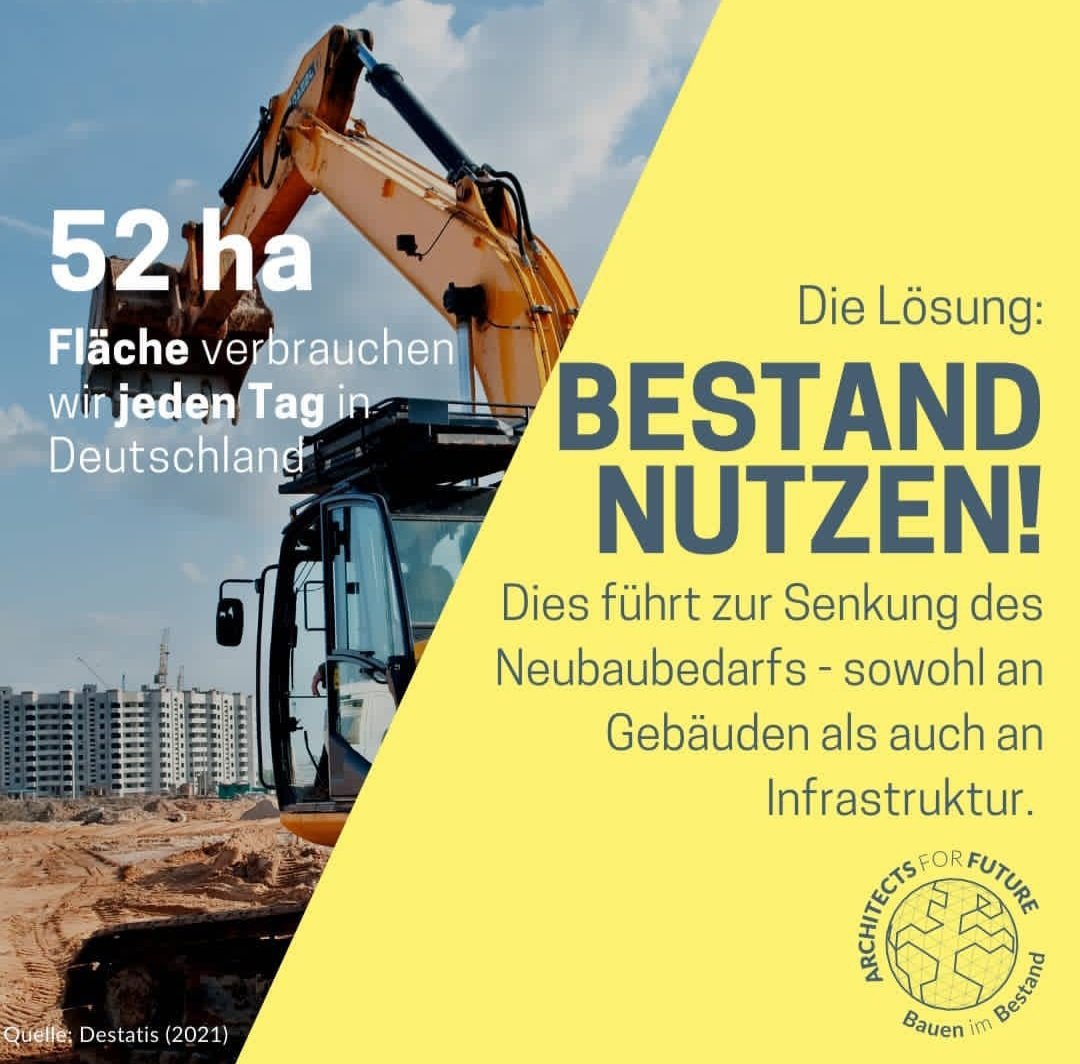 Wir waren es über Jahrzehnte gewohnt, auf jedwede Probleme oder Nachfrage mit der Neuausweisung von Baugebieten zu reagieren. 

Nun müssen wir umdenken! #Innenentwicklung vor Außenentwicklung! Bestand weiterbauen, transformieren &amp; sanieren💪🏻