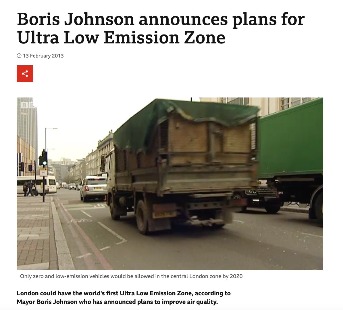Would that be this ULEZ announced by #JohnsonTheProvenLiar ?