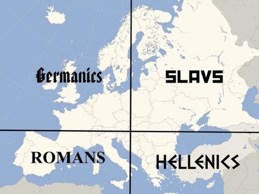 The 4 Europes.