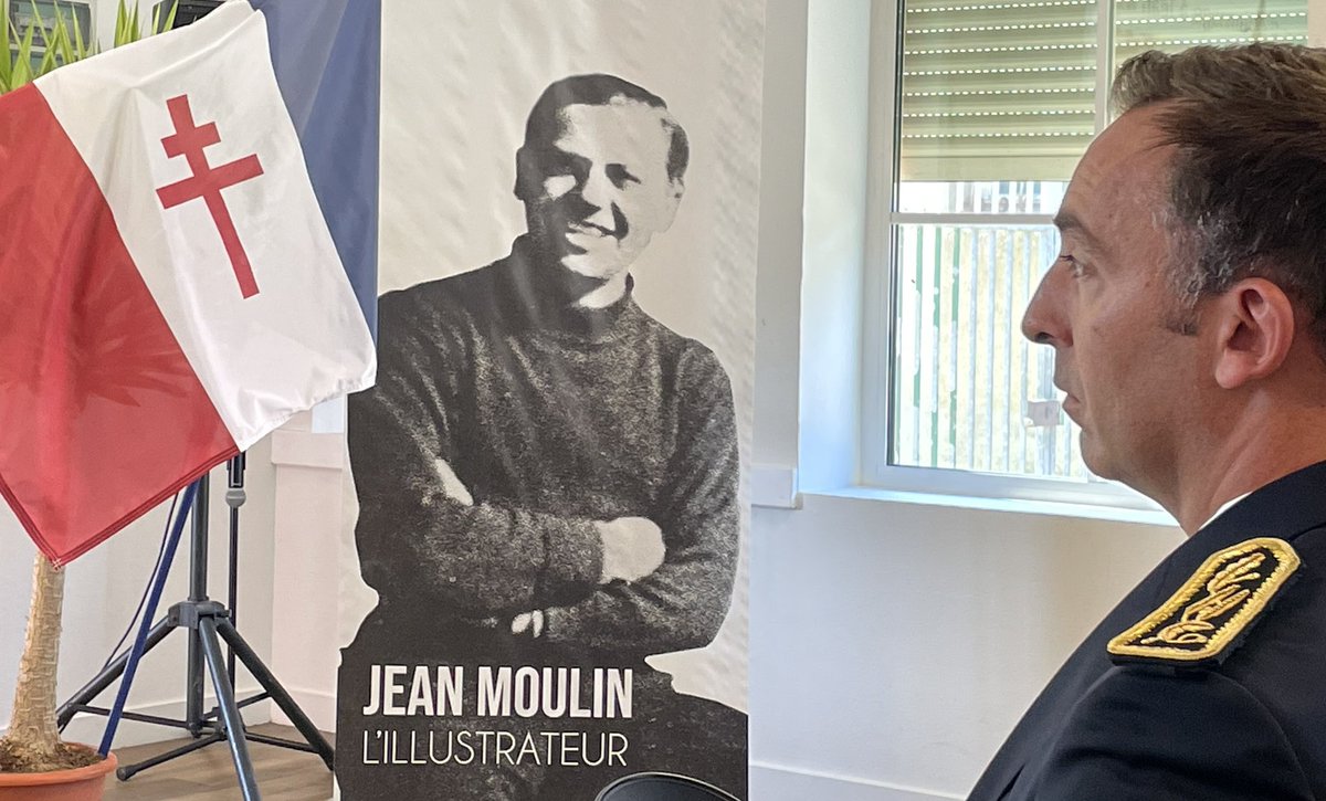 Les VP du <a href="/departement86/">Département de la Vienne</a> présents  à Scorbé-Clairvaux pour rendre hommage à #JeanMoulin  à l'occasion du 80e 🎂 de sa disparition. Cet homme qui a joué un rôle essentiel dans la résistance française, nous saluons son courage et son dévouement envers la liberté et l'unité de la 🇫🇷