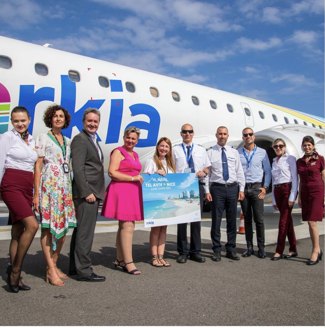 Gate7aviation's tweet image. Cette semaine l'aéroport de Nice Côte d'Azur a accueilli le 1er premier vol de la compagnie ארקיע Arkia Israeli airlines en provenance de #TelAviv.
La ligne sera opérée 2 x semaine jusqu'au 27 octobre. 
#Arkia #NiceCôtedAzur