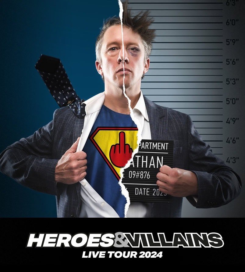 JonathanPieNews's tweet photo. Tickets for my 2024 Live Tour: Heroes &amp; Villains are available to book at https://t.co/MntUpOwc7m https://t.co/MVB5PqZ5Va