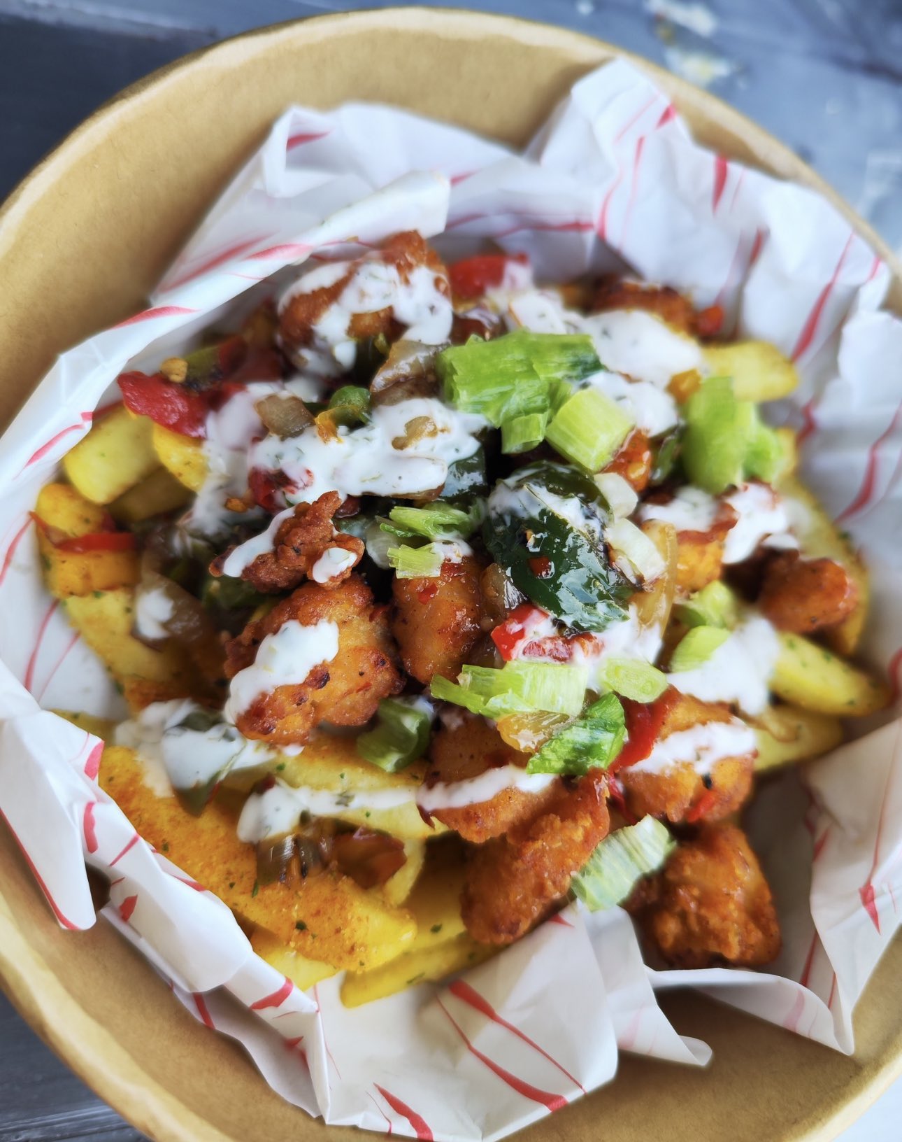 Footy Scran on Twitter "Salt and pepper chicken loaded fries at Notts