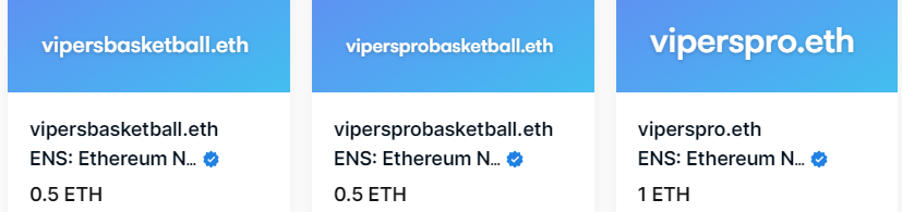 Dunc0z's tweet photo. Get 'em while there hot, available on opensea now. 
Be the leader not the follower. 

@itsrj_white 
@Vipersproball 

rjwhite.eth
viperspro.eth
vipersbasketball.eth
vipersprobasketball.eth https://t.co/YN9uoHHeoB
