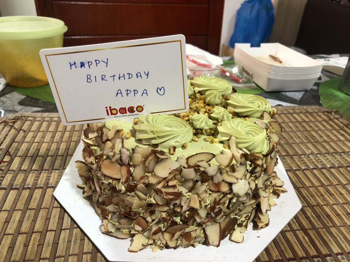 actor_annamalai's tweet image. #happybirthdayappa #sppl #palaniappan #ibaccocakes #icecreamcakes ❤️