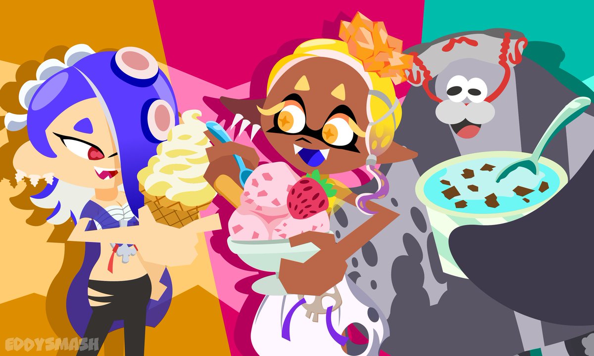 SPLATFEST TIME! What Ice Cream team you're going?🍦🍨🍧#Shiver #Frye #FryeSplatoon #bigmansplatoon #DeepCut #Splatoon3 #Splatfest #splatoonart #Splatoonfanart