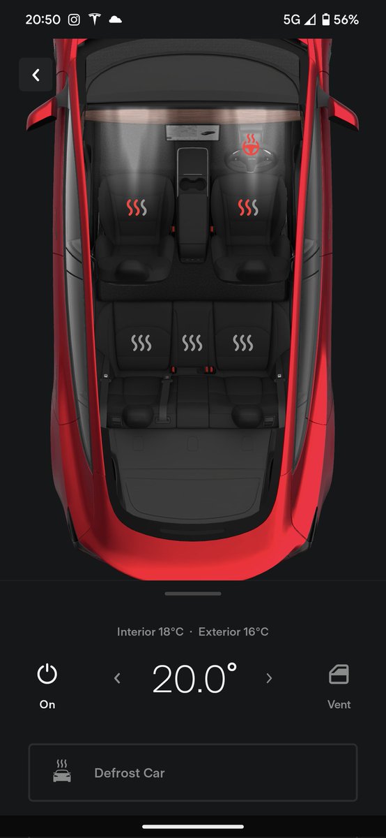 KhanalNirvik's tweet photo. Convenience is being able to keep our seats warm before we get to our car
#Tesla #RemoteControl #PhoneKey https://t.co/K8JAy10LS6