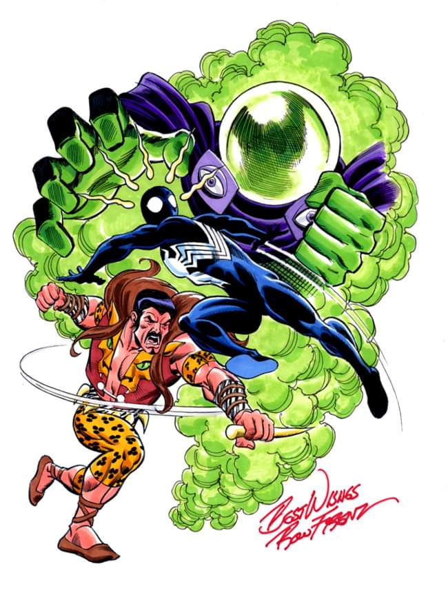 Spider-man vs Mysterio and Kraven, by Ron Frenz.

#marvel #comics #spiderman #mysterio #kraven #ronfrenz