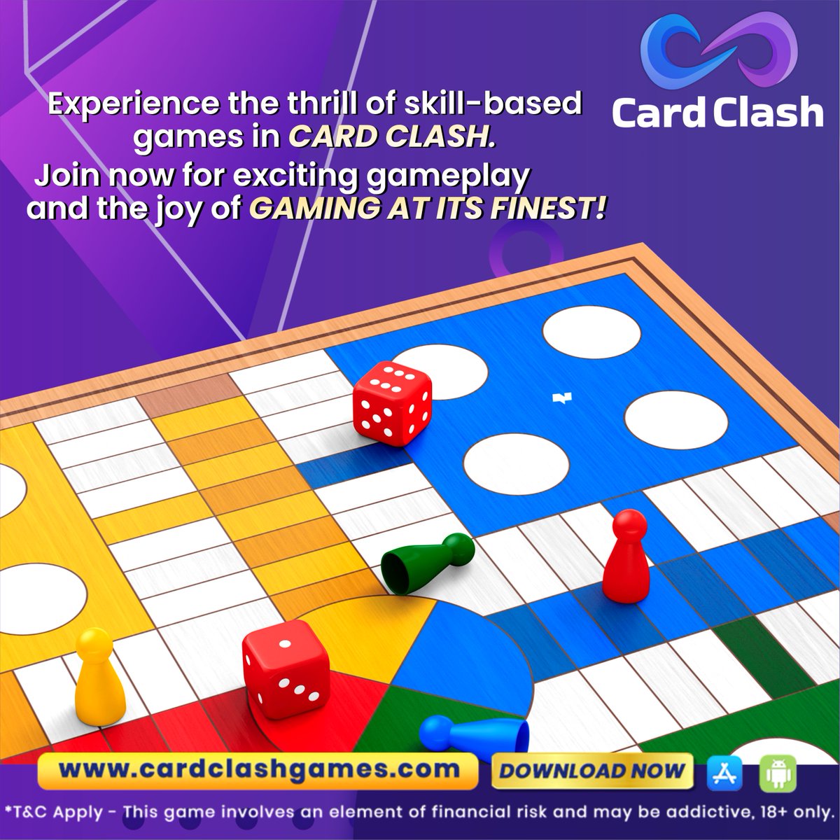 cardclash_io's tweet image. Welcome to the world of real money games where the stakes are high and the excitement never ends! 💰💥 

Download the App Now
cardclashgames.com/download

#ludo #snakeandladder #rummy #poker #cardclash #bolkekhel