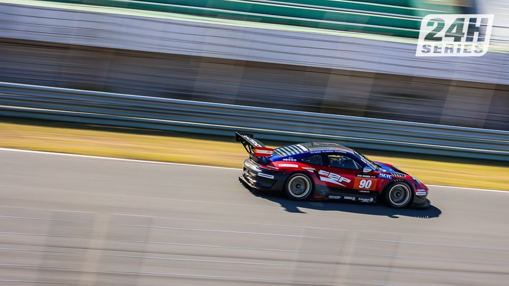 24HSERIES's tweet photo. #24HSERIES | Trouble for #MPRacing (58), which has already been in the garage for 12 mins already. 

That's promoted #E2PRacing (90) onto the overall podium. The GT3-AM championship contender (https://t.co/flSh1I5M2T) finished 5th overall in yesterday's 6H race

#12HESTORIL https://t.co/t9IcPhdAxt