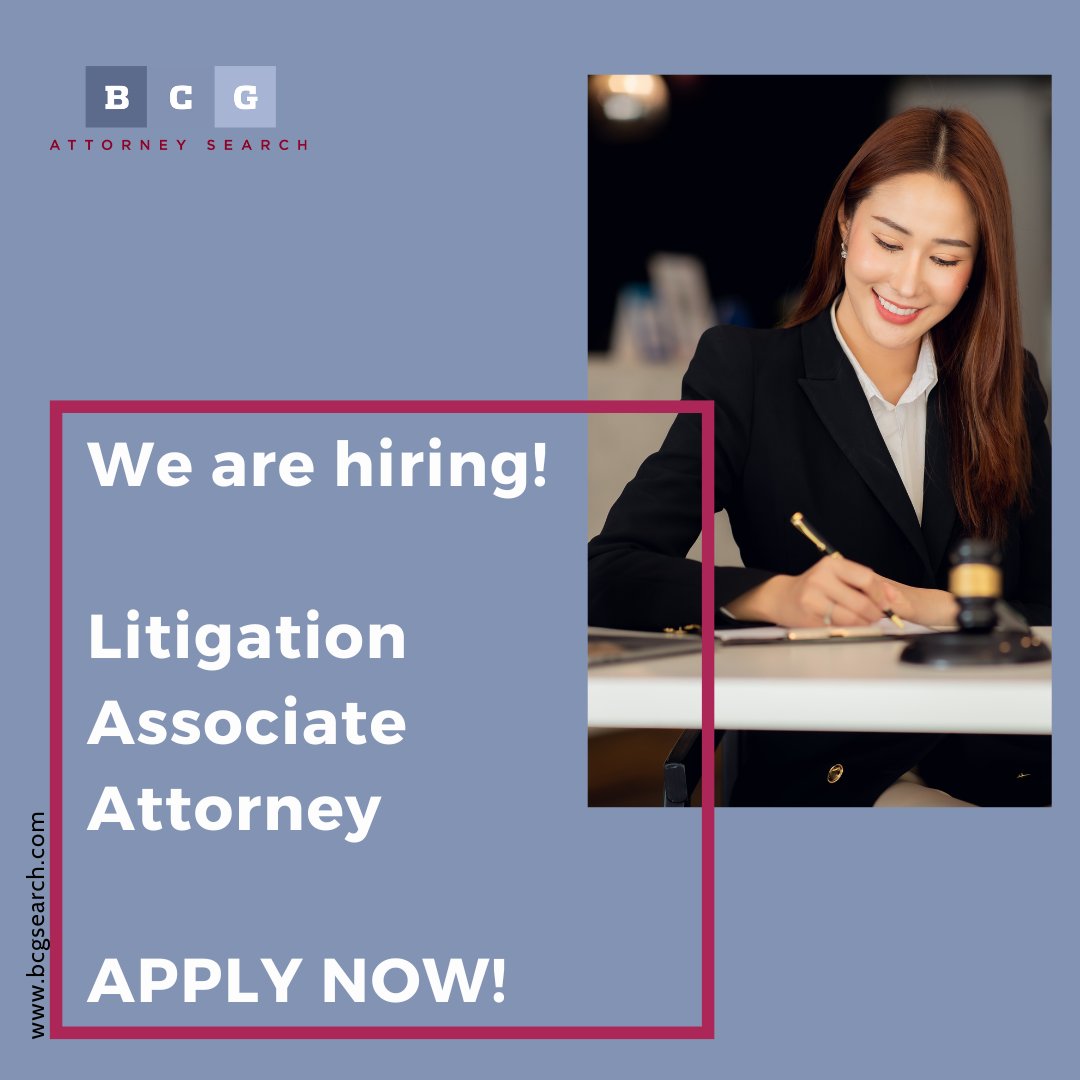 BCGAttorneyJobs's tweet photo. Our #BCGAttorneySearch Top Ranked Law Firm seeks a Litigation Associate Attorney in Los Angeles. If you have a keen eye for detail and exceptional research skills, this opportunity is for you. Apply today! https://t.co/8wFQqEfOQp
#Career #LitigationAssociate #Hiring #applynow https://t.co/pu9Pwjkuzv