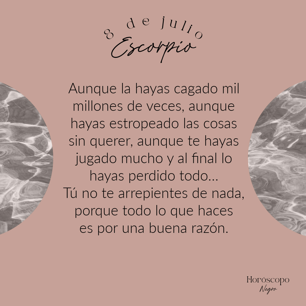 ✨♏✨ #escorpio #horoscoponegro