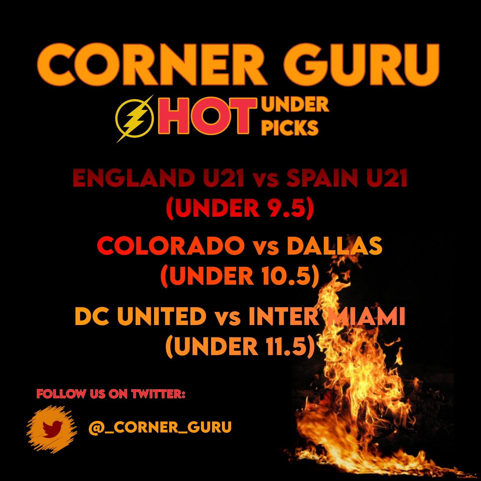 CORNER GURU on Twitter "⚡🌡️🔥HOT UNDER PICKS CornerGuru https//t.co