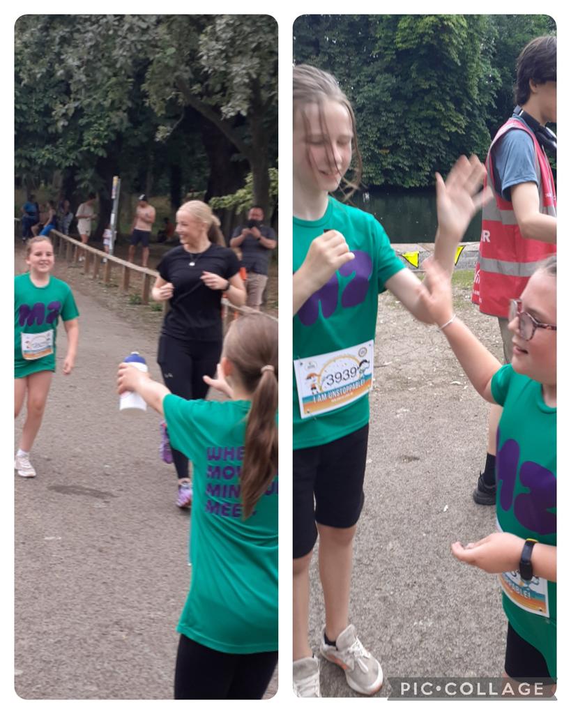 DaneRoydSchool's tweet photo. Hugs & high fives all round! @DaneRoydSchool #MiniMermaids @parkrunUK https://t.co/fq7Qh66Fqf