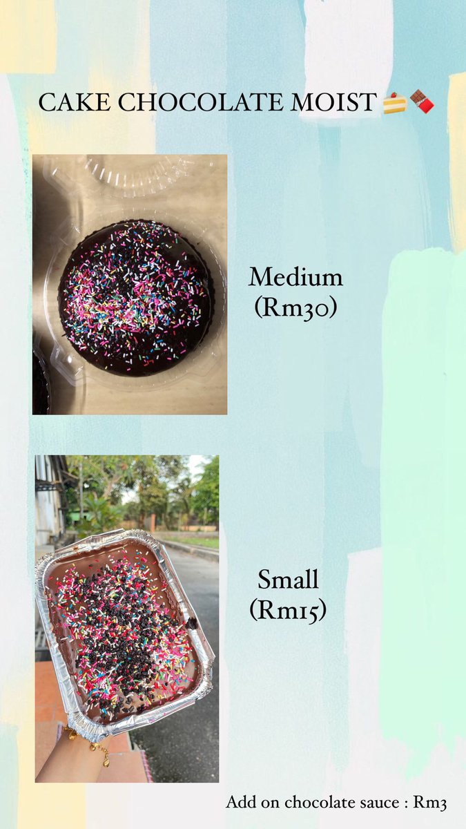 Ayuni0205's tweet photo. Assalamualaikum ! Untuk esok saya ada buat delivery kek coklat moist , sesiapa yang nak selit order boleh pm saya ya . Saya cover semua area Kuantan 🫰🏻 Last order pukul 9pm @KuantanInfo @JualBeliKuantan @KuantanTV https://t.co/q3GwlCqZLs