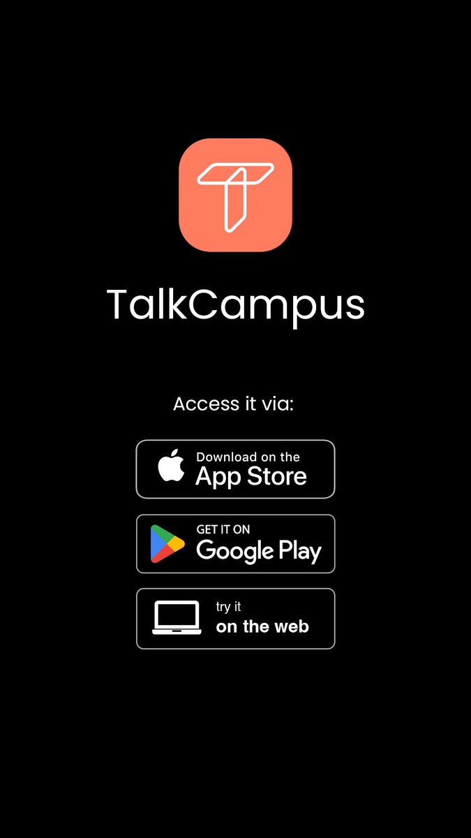 Having a tough time coping?

Join TalkCampus for free today to connect and share how you really feel with a supportive, global student community!

#TalkCampus #student #engagement