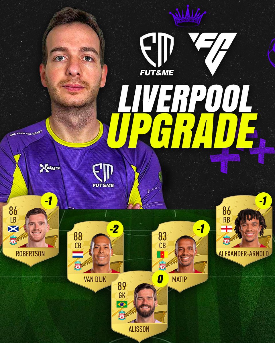 FutAndMeEsports's tweet photo. TOP XI Liverpool EA FC 24 🔴

🇮🇹 Con il nostro @luke92fut abbiamo pensato ai possibili upgrade che potrebbero ottenere i Reds! 🔥

Siete d'accordo con noi? Commenta qui sotto con i tuoi upgrade. ✍️

Credits: @antoneygfx

#futandme #esports #team #fifa #fut #fifaultimateteam https://t.co/6GT5da4YXm