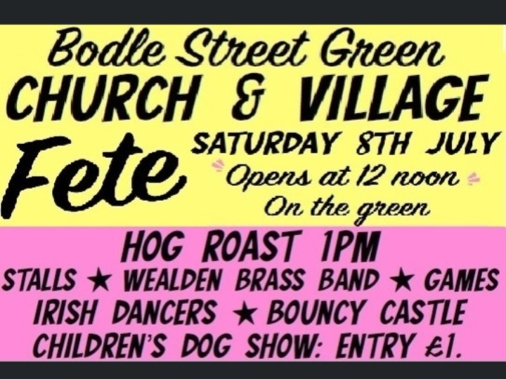 <a href="/WealdenBrass/">Wealden Brass</a> look forward to seeing you later this afternoon,  as we play at the Bodle Street Green Church and Village Fete. Come along and enjoy the fun.  🎺🎶🎼