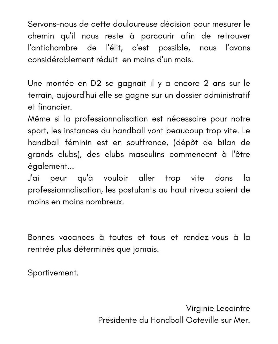 [COMMUNIQUÉ OFFICIEL]