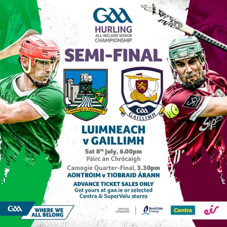 Limerick is home to 12 Inf Bn, Galway is home to 1 Inf Bn. Looking forward to a great game this evening. To our colleagues overseas with #UNIFIL, hope you get to watch. #TheMunsterBattalion #Infantry