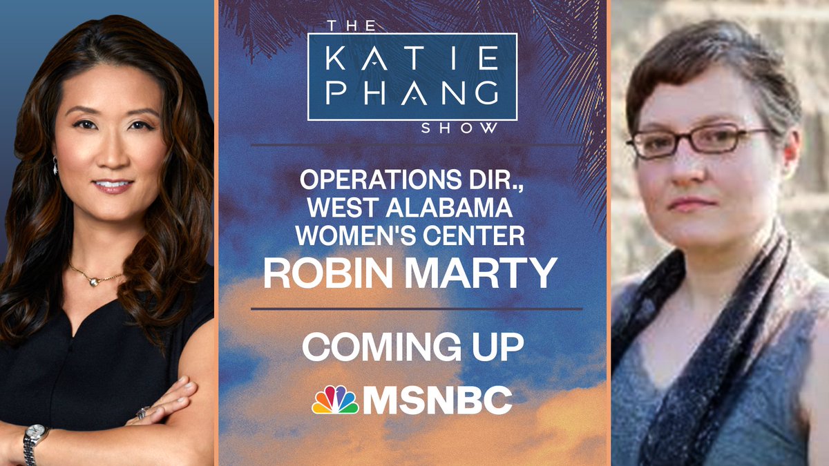 COMING UP: @robinmarty joins @KatiePhang to discuss the future of abortion access and women's bodily autonomy one year after the overturn of Roe v. Wade. #KatiePhangShow