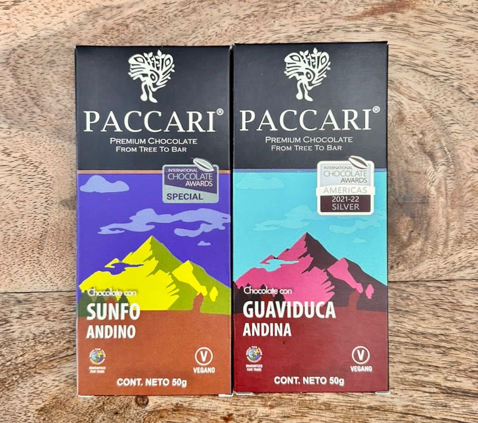 SantiagoPacari's tweet photo. NUEVOS Sabores de PACCARI, Sunfo y Guaviduca, vieja a los Andes con un Mordisco 
Para Compartir!!!🌋🍫🦜❤️🎁🐆🙏 y Regalar!! https://t.co/ARrqeiMqct