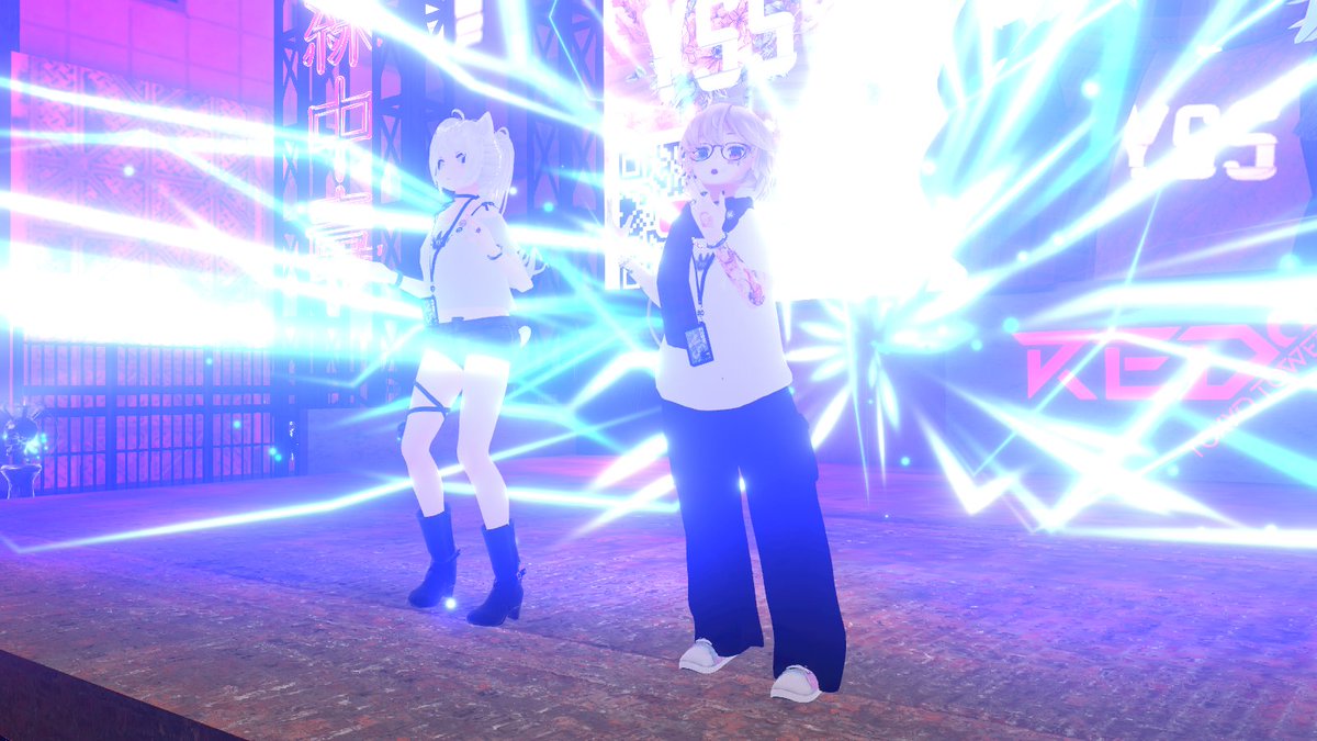 ninf's tweet image. YSSのターン！！バチバチだ！！今日もあげてくぞー！！
#SPARKLINK #光線中毒 #VRスポーツ #cluster #YSS_VRC