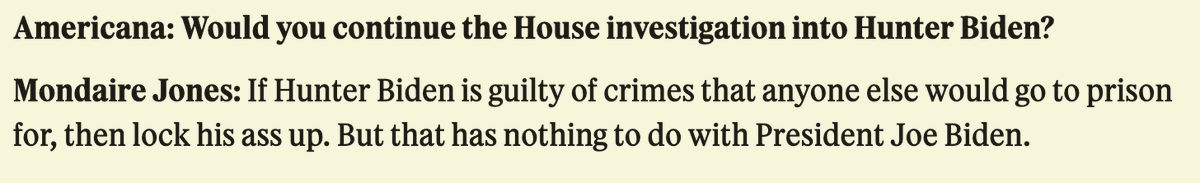 daveweigel's tweet photo. The answer @MondaireJones gave me on the Hunter investigations summed up what most Dems think https://t.co/kvHcjSlzrj https://t.co/wi4RWCWGO7