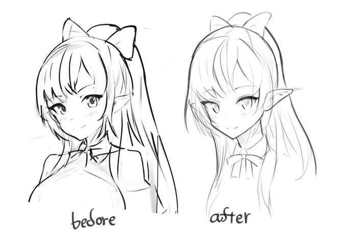 せっかくlackさん直々にコメントしていただいたので改めてお顔だけ描き直してみた。
濃淡の柔らかさをコントロールしやすくなったのでより鉛筆で描いてるような描き味になりました。
描き味が変わると絵柄が変わるのか、ふーたんも心なしか喜んでおる。 