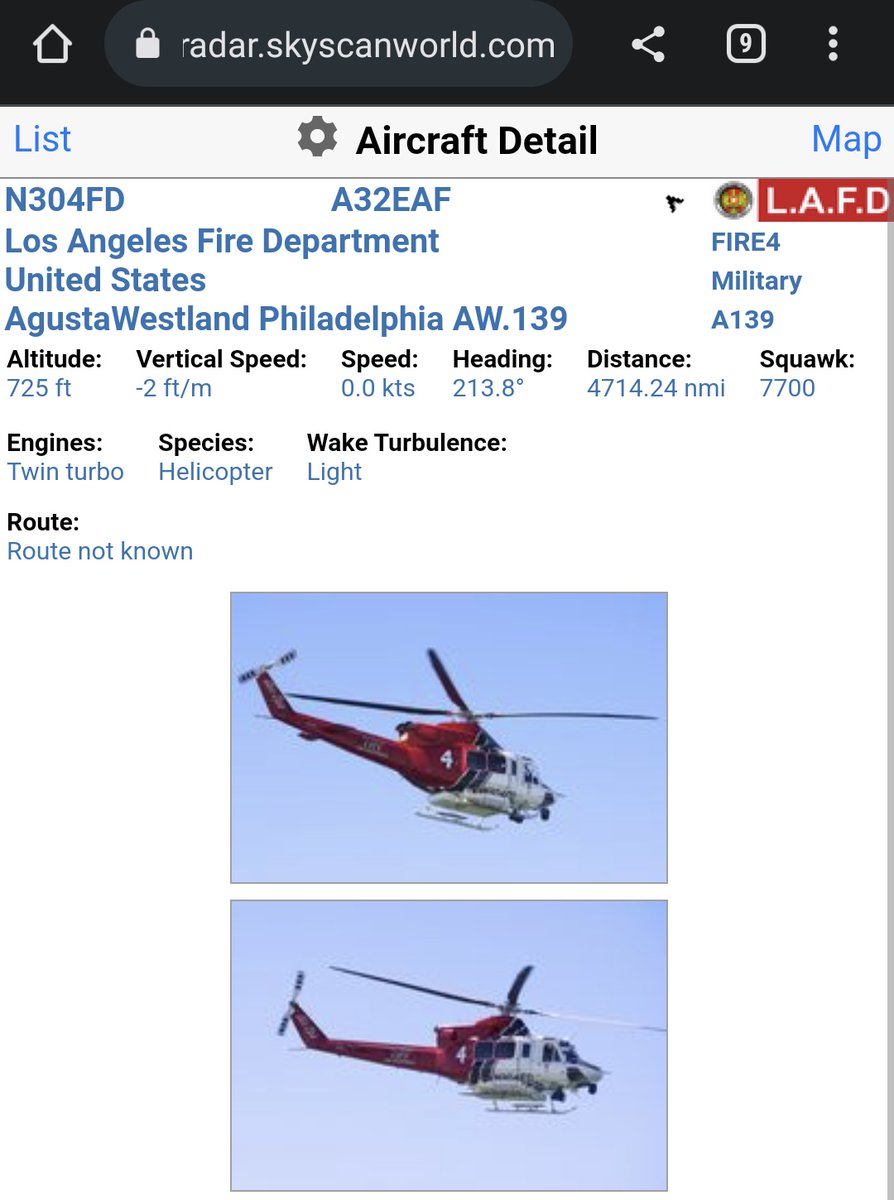 scan_sky's tweet image. #LAFD 🇺🇸 - AgustaWestland AW.139 - #N304FD - #FIRE4

Squawking Emergency Squawk 7700 🚨

Appears To Be Operating Over #ElysianPark, Los Angeles 🇺🇸 Where There Has Been An Ongoing 5 Acre Brush Fire.