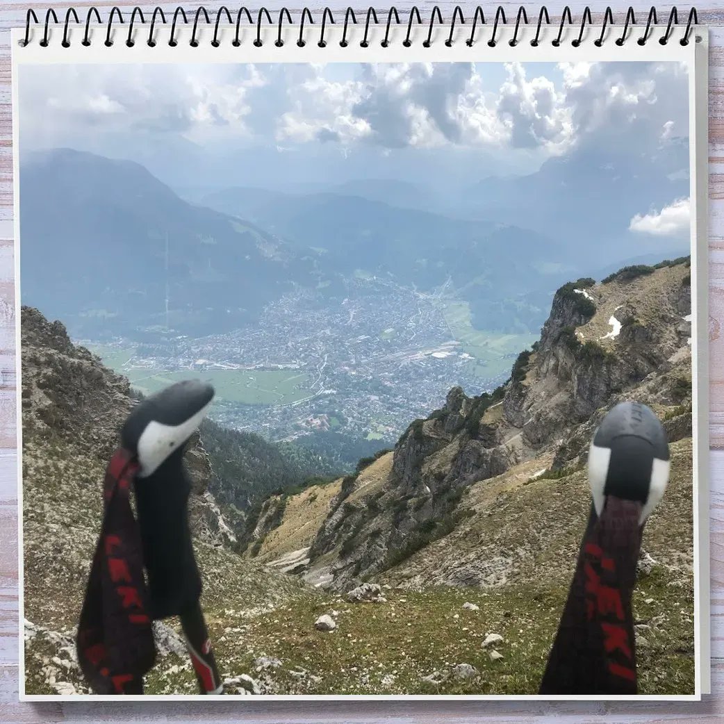tomdcb's tweet photo. Eigentlich sollte es vor ein paar Wochen eine entspannte Route werden. Zugegeben ein paar #Caches lagen auch auf dem Weg. Doch so war das nicht geplant. 😱 
Trotzdem war es ein toller Tag von #Garmisch-Partenkirchen mit tollen Ausblicken bis hinauf zum #Gipfel des #Kramerspitz. https://t.co/eTkL2yTOmM