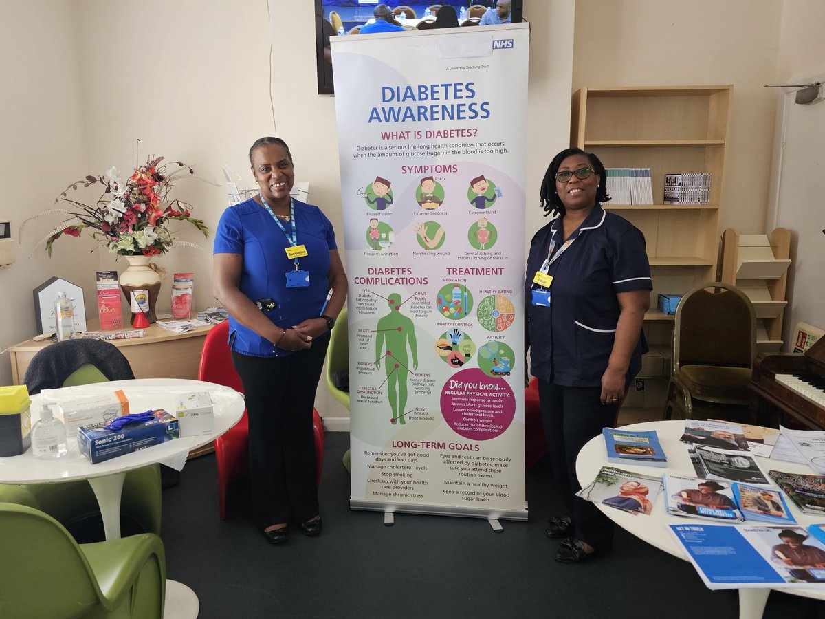 neka400's tweet photo. Busy morning raising awareness about diabetes and doing diabetes screening  at community event in Enfield. Huge thank yous to DSNs Irene and Jackie. #Healthinequalities #Northmidinthecommunity. @NMITCommunity https://t.co/n8G1d4VFMA