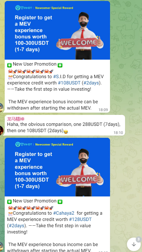 ahmadafiqnabil's tweet photo. Welcome new partners to join the TXNBOT #community, and we will have a bright future of wealth next. Register to send 100-300USDTMEV experience amount. Earnings can be withdrawn! https://t.co/Rz8ZvLnX58