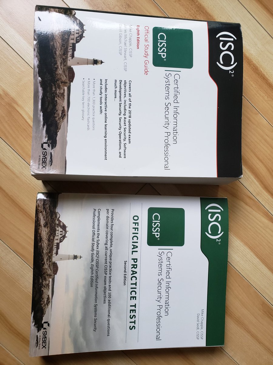 Selling #CISSP Study Guide 8th ed + official practice tests 2nd ed Wiley-Sybex within #HRM #Halifax Price $60 if pickup at my home in #BedfordNS or ask for options
#CyberSecurity #infosec #informationsecurity #certification #CISSPcertification