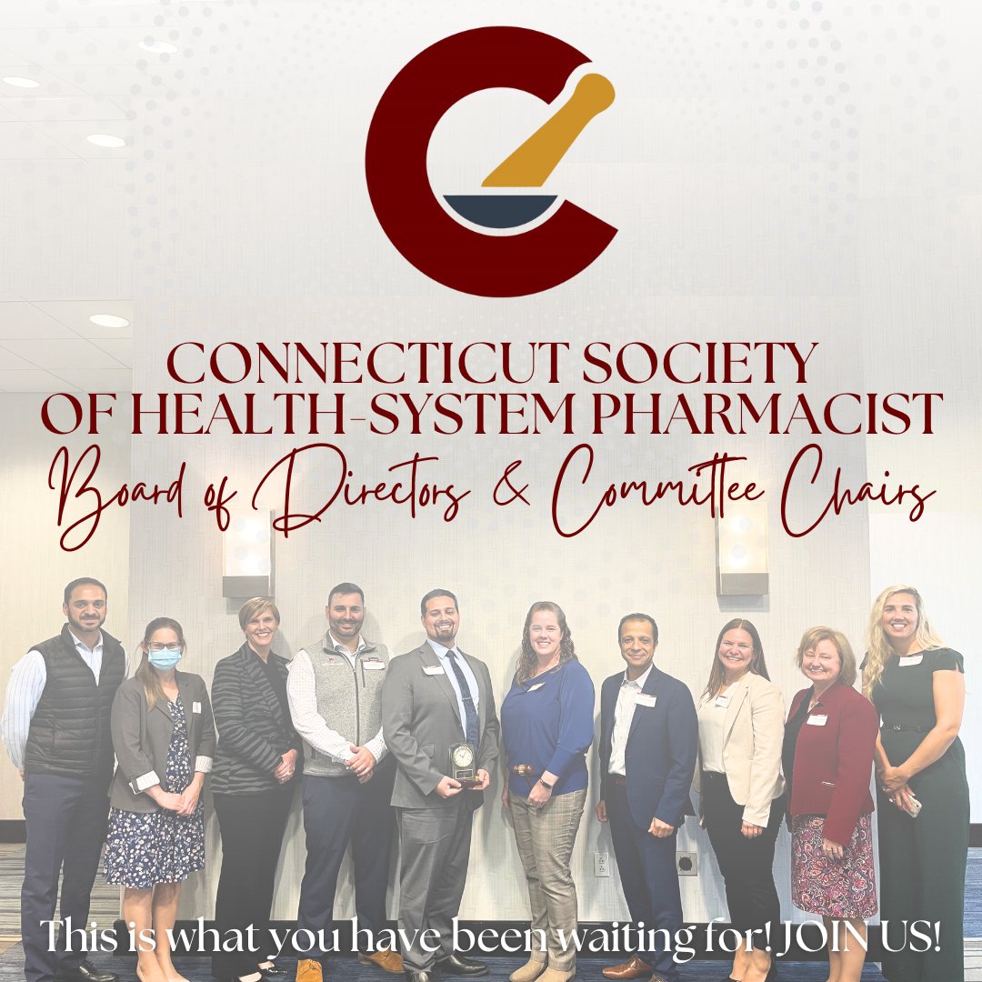 NOMINATIONS HAVE BEEN EXTENDED: FRIDAY, JULY 14TH, 2023! CSHP members, please take a moment and consider nominating another member or yourself for a leadership position. To learn more and submit a nomination click here --> cshponline.org/event-5297809