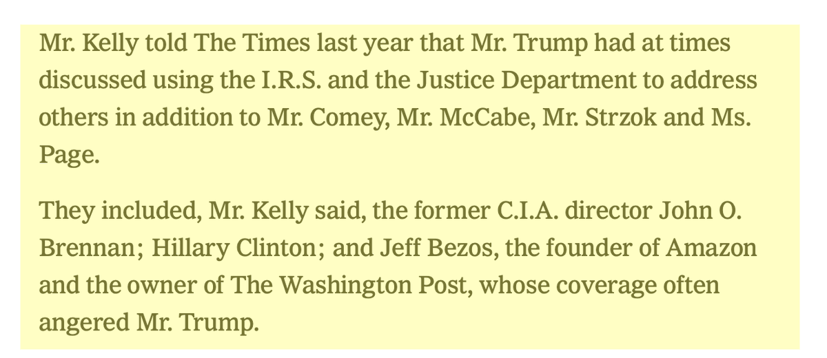 scarylawyerguy's tweet photo. Ho hum, just Trump's former Chief of Staff filing a declaration under penalty of perjury that when he was President, Trump wanted the IRS to audit people Trump didn't like. Won't even be a 1 day story &amp; will get less play than a random baggie of coke found in the lobby of the WH https://t.co/5UCnEwYSGH